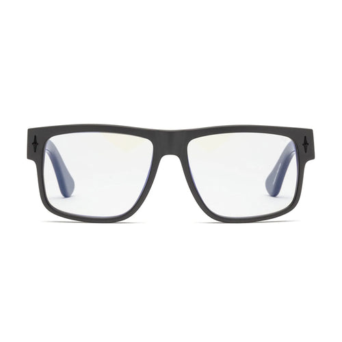 Caddis Reading Glasses Mr Cartoon frame in Dark Metallic Grey front view