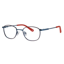 Load image into Gallery viewer, Indii Kids Eyewear IN10 frame in Light Blue/Red quarter view
