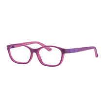 Load image into Gallery viewer, Indii Kids Eyewear IN43 frame in Purple/Pink quarter view
