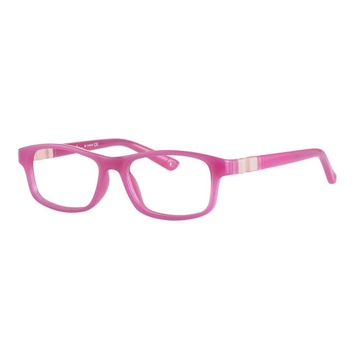 Indii Kids Eyewear IN45 frame in Shiny Pink quarter view