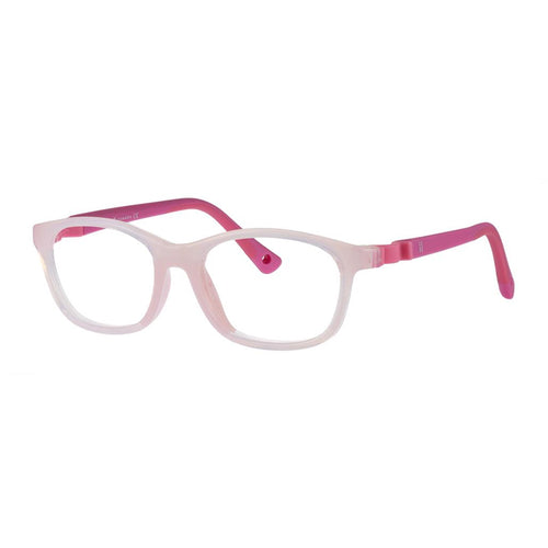 Indii Kids Eyewear IN47 frame in Light Pink/Dark Pink quarter view