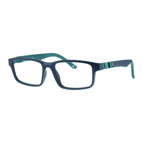 Indii Kids Eyewear IN57 frame in Grey Blue/Green quarter view