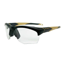 Load image into Gallery viewer, Liberty Sport Rec Specs Impact frame in Matte Black Gold angled view
