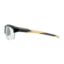 Load image into Gallery viewer, Liberty Sport Rec Specs Impact frame in Matte Black Gold side view
