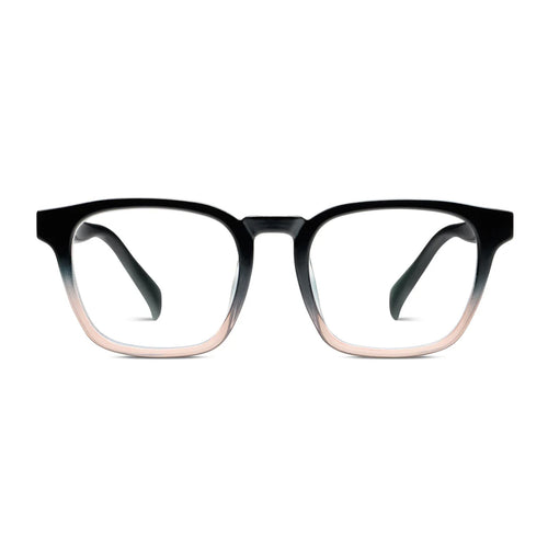 Peepers Readers Latte frame in Black/Taupe front view