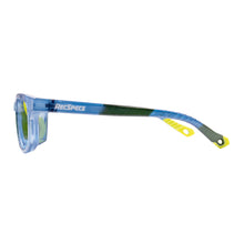 Load image into Gallery viewer, Rec Specs Hybrid 1 frame in Shiny Navy/Lime side view
